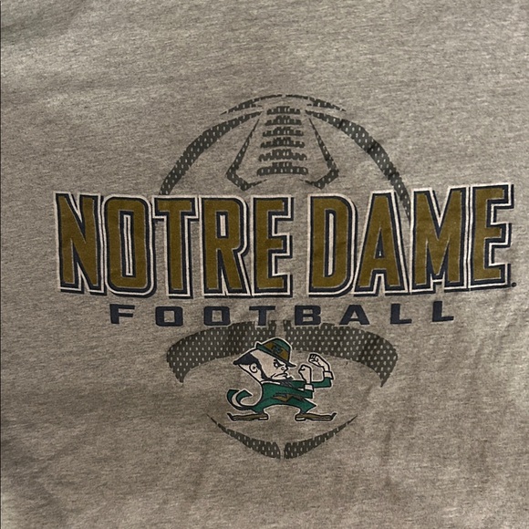 Champion Gray Notre Dame Football Tee - Picture 2 of 4